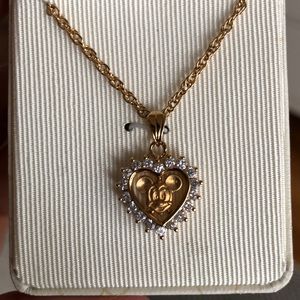 Disney Mickey heart necklace